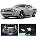 LEDpartsNow Interior LED Lights Replacement for 2008-2017 Dodge Challenger Accessories Package Kit (10 Bulbs), WHITE