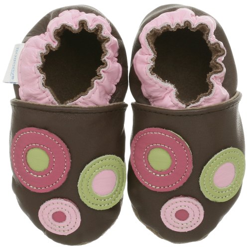Robeez Infant/Toddler Circle Slip-On With Socks,Multi,0-6 Months (US Infant 1-2 M)