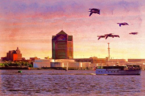 Original Baltimore Art Print - Canton Sunrise