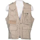 Humvee HMV-VS-K-XL Safari Vest Khaki X-Large Size