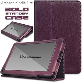 CaseCrown Bold Standby Case (Purple) for Amazon Kindle Fire Tablet by