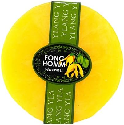 Ylang ylang Natural Handmade spa soap 3.5oz (100g) Round cut Organic Bath Bar