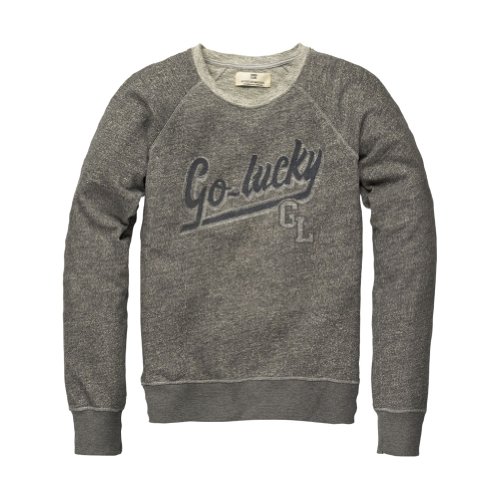 Scotch & Soda - Mens Heather Grey College Sweatshirt Heather Grey XX-Large