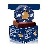 Tampa Bay Rays 4 pack Coaster Set with Game Used Dirt