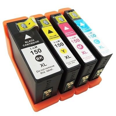 INKTONER 4 PK(1 Black&3 Color) Ink Cartridge For Lexmark150XL S315 S415 S515