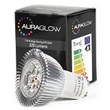 AURAGLOW 7w LED GU10 Light Bulb, Warm White, 50w Equivalent