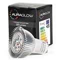 AURAGLOW 7w LED GU10 Light Bulb, Warm White, 50w Equivalent