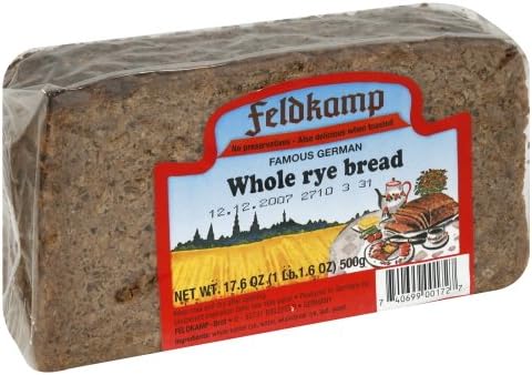 FELDKAMP BREAD WHOLE RYE, 16.75 OZ