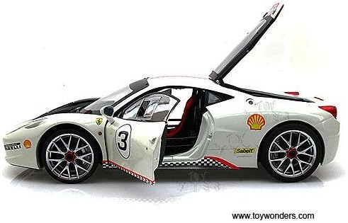 X5487/9964 Mattel Hot Wheels Elite - Ferrari Challenge Hard Top #3 (1:18, White) X5487/9964 Diecast Car Model Auto Vehicle Automobile Metal Iron Toy