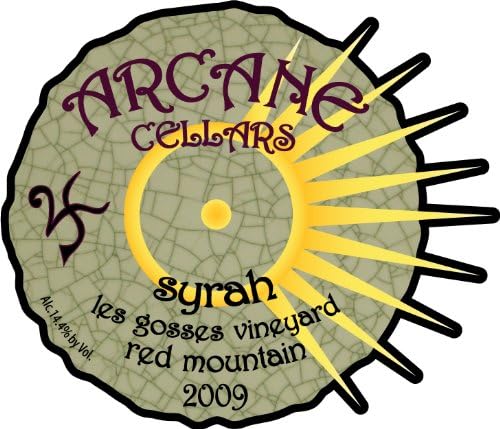 2009 Arcane Cellars Syrah, Red Mountain 750 mL