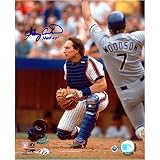 Gary Carter New York Mets - Catching - Autographed 8x10 Photograph with HOF 2003 Inscription