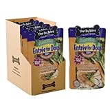 Three Dog Bakery Entrée For Dogs, Chicken Carrots Green Beans and Rice Recipe, 12 ounces, 7/pack