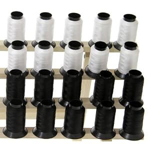 20-BLACK-WHITE-Embroidery-Machine-Thread