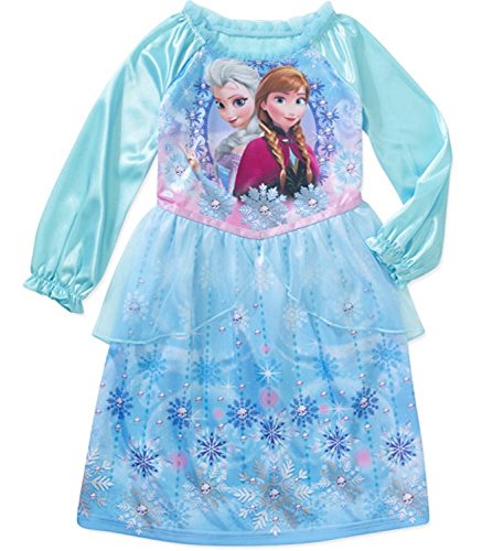 Disney Frozen Girls' Anna And Elsa Nightgown, Toddler/Infant 12M-5T