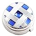 HJ Men's Jewelry Round Button Cover Substitute to Traditional Cuff Links Color Silver Plating
