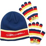 Chase Authentics Jeff Gordon Youth Beanie and Glove Set