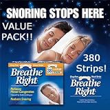 Breathe Right Nasal Strips, Relieves Nasal Congestion Caused by Colds & Allergies, Reduces Snoring, Drug Free, FULL YEAR SUPPLY, PACK of 380 Large Tan Nasal Strips