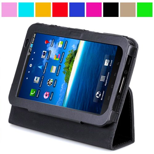 Executive Melrose Leather Protective Cover Case for Samsung Galaxy Tab P1000 Wireless Tablet , Black