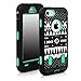 iPhone 5C Case, E LV iPhone 5C case - heavy Duty Rugged Dual Layer Hybrid Armor Defender Case Cover for iPhone 5C with 1 Screen Protector, 1 Black Stylus and 1 Microfiber Sticker Digital Cleaner (Apple Iphone 5c) - Tribal Green