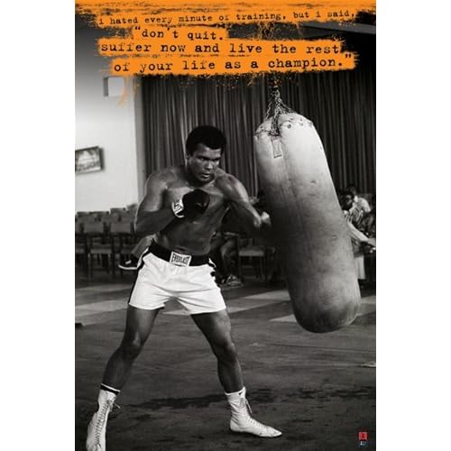Muhammad Ali Don't Quit Quote Boxing Motivational Sports Poster 24 x ... Muhammad Ali Don't Quit Quote Boxing Motivational Sports Poster 24 x ...