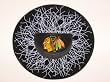 CHICAGO BLACKHAWKS Shatter Puck WINDOW CLING Decal