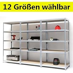 Mammut� Schwerlastregal Mustang - 12 Gr��en w�hlbar - 175kg Tragkraft/Boden, verzinkt, 90x220x45