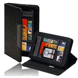 splash SIGNATURE Leather Case splash SIGNATURE Folio Leather Case Cover Fits Amazon Kindle FIRE Tablet with Stand