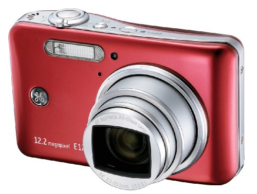 GE E1250TW Kit (Rot) - Digitalkamera