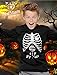 Children Skeleton Candy Rib-cage X-Ray Halloween Funny Long sleeve kids T-Shirt