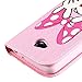 Yakamoz Lovely Cute Pink Bow Bowkot Glove Leather Flip Wallet Stand Case with Card Slots for LG L70 Optimus D320 with Free Screen Protector & Stylus Pen
