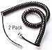 Black 2 Pack Universally Compatible Phone Cord