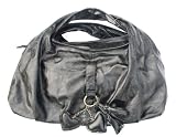 Luxury, black, faux leather ladies handbag