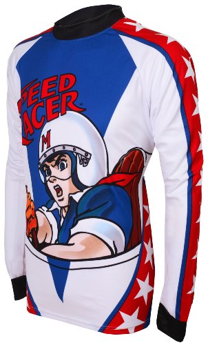 Adrenaline Promotions Men's Speed Racer Long Sleeve Mountain Bike Jersey, Multi, Large Adrenaline Promotions Men's Speed Racer Long Sleeve Mountain Bike Jersey, Multi, Large