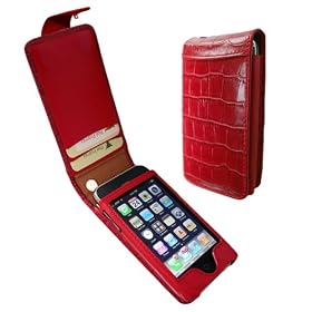 Piel Frama 983 Red Crocodile Leather Case for Apple iPhone 3G / 3GS