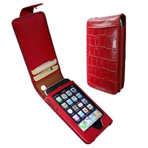 Piel Frama 983 Red Crocodile Leather Case for Apple iPhone 3G / 3GS
