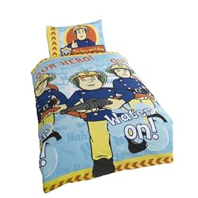 Character World Fireman Sam Water Single Rotary Duvet Set