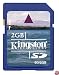 Kingston 2Gb Secure Digital Memory Card Retail 32X Read 4Mb/Sec Write 3Mb/Sec - Lifetime Warranty