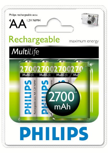Philips Multi Life NiMH Akku AA Mignon 2700 mAh 4er Pack Preisvergleich