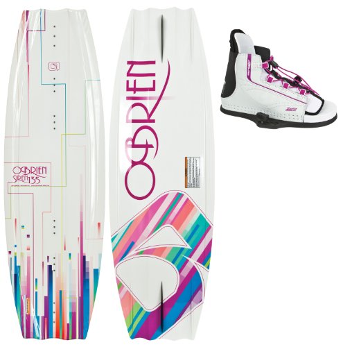 O'Brien Siren 135 Wakeboard w/ Siren Bindings Womens Sz 6.5-9.5
