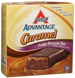 Atkins Nutritionals Advantage Bar Carmel Fudge Brownie 5 Count, Boxes (Pack of 3)