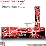 Lightning Red Skin by WraptorSkinz TM fits Original XBOX 360 Factory Facepl ....
