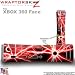Lightning Red Skin by WraptorSkinz TM fits XBOX 360 Factory Faceplates