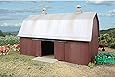 Walthers Cornerstone  Rural USA - Meadowhead Barn Plastic Kit