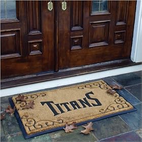 39 NFL Tennessee Titans Football Logo Doormat by 
