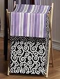 Baby/Kids Clothes Laundry Hamper for Purple and Black Kaylee Bedding by JoJO Designs