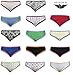 AMERICAN ACTIVE Women's 12 Pack Cotton Sexy Bikini Panty Brief