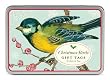 Cavallini Glitter Gift Tags Christmas Birds, 36 Assorted Gift Tags