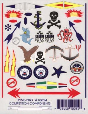 Pine Car Derby Anchors Aweigh Decal, 4 by 5-Inch
