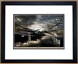 Surreal Nautical Wildlife Graphic Fine Art Cotton Print Framed 18x24