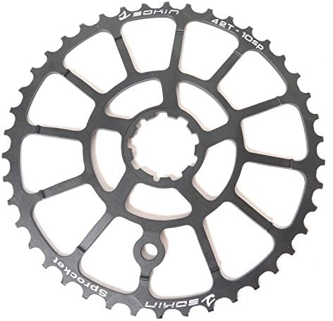 Sokin CNC 42t Sprocket Cassettes for Shimano/sram 10 Speed Black